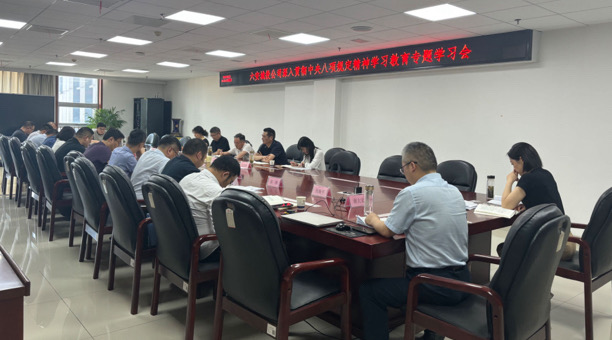 市城投公司召開深入貫徹中央八項規定精神學習教育專題學習會
